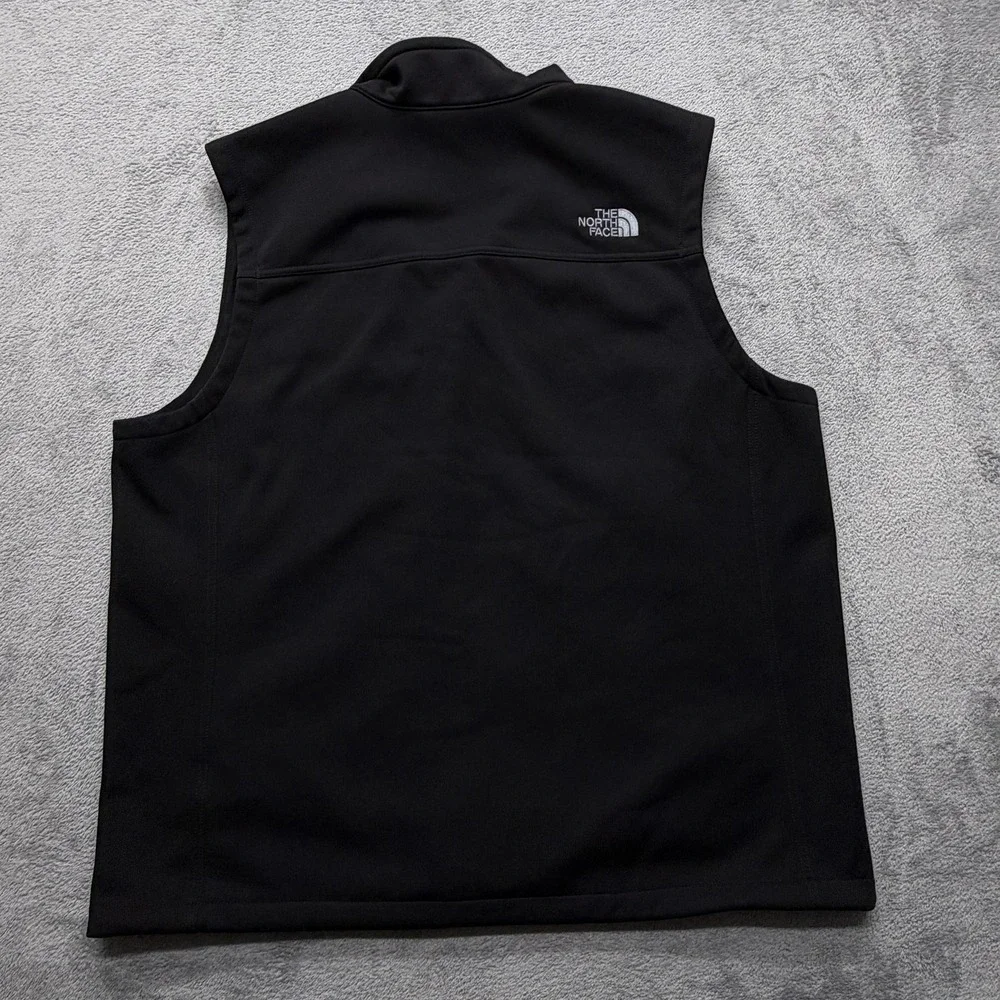 The North Face Vest Mens Extra Large Black WindWall Softshell Tenna‎ Logo